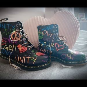 Dr. Martens Pride Rainbow boots